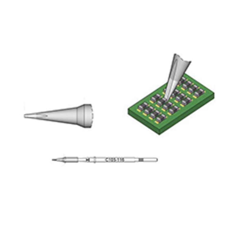 Series C105 Nano Chisel Soldering Cartridge, 0.2mm x 0.1mm